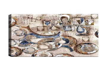 Canvastavla YTY Abstract & Fractals Flerfärgad - 120x50 cm - Inredning - Tavlor & posters - Canvastavla