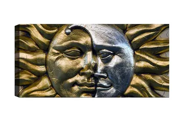 Canvastavla YTY Abstract & Fractals Flerfärgad - 120x50 cm - Inredning - Tavlor & posters - Canvastavla