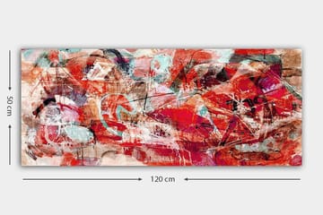 Canvastavla YTY Abstract & Fractals Flerfärgad - 120x50 cm - Inredning - Tavlor & posters - Canvastavla