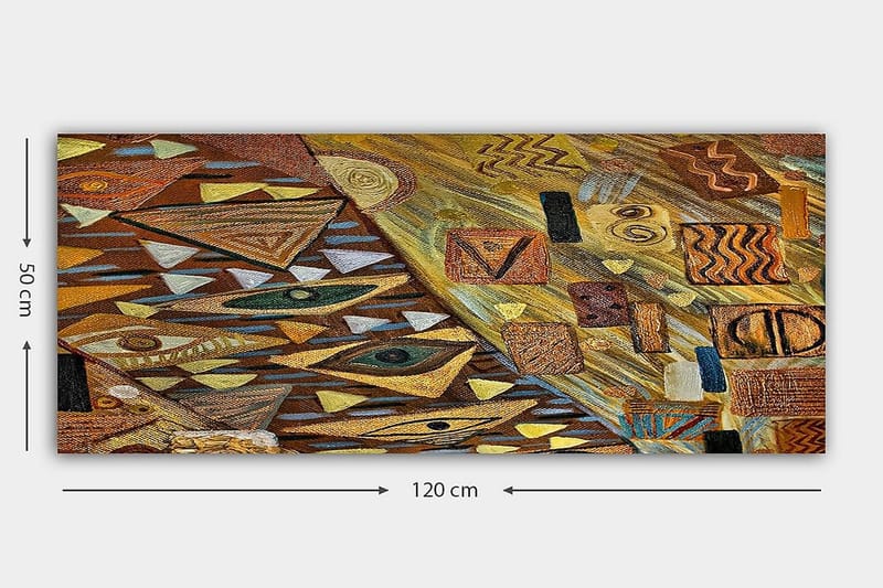 Canvastavla YTY Abstract & Fractals Flerfärgad - 120x50 cm - Inredning - Tavlor & posters - Canvastavla