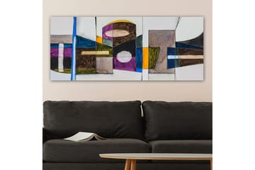 Canvastavla YTY Abstract & Fractals Flerfärgad - 120x50 cm - Inredning - Tavlor & posters - Canvastavla