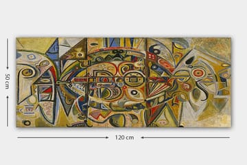 Canvastavla YTY Abstract & Fractals Flerfärgad - 120x50 cm - Inredning - Tavlor & posters - Canvastavla