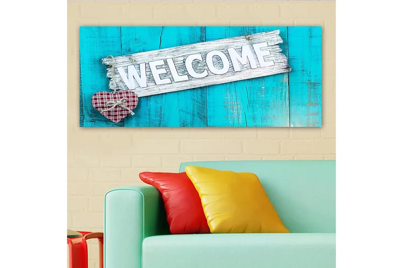 Canvastavla YTY Abstract & Fractals Flerfärgad - 120x50 cm - Inredning - Tavlor & posters - Canvastavla