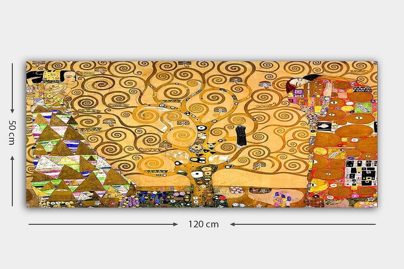 Canvastavla YTY Abstract & Fractals Flerfärgad - 120x50 cm - Inredning - Tavlor & posters - Canvastavla