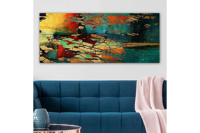 Canvastavla YTY Abstract & Fractals Flerfärgad - 120x50 cm - Inredning - Tavlor & posters - Canvastavla