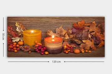 Canvastavla YTY Abstract & Fractals Flerfärgad - 120x50 cm - Inredning - Tavlor & posters - Canvastavla