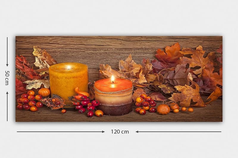 Canvastavla YTY Abstract & Fractals Flerfärgad - 120x50 cm - Inredning - Tavlor & posters - Canvastavla