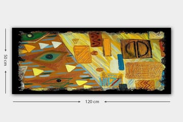 Canvastavla YTY Abstract & Fractals Flerfärgad - 120x50 cm - Inredning - Tavlor & posters - Canvastavla