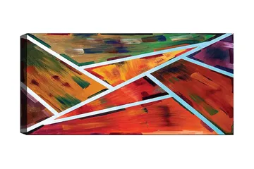 Canvastavla YTY Abstract & Fractals Flerfärgad - 120x50 cm - Inredning - Tavlor & posters - Canvastavla