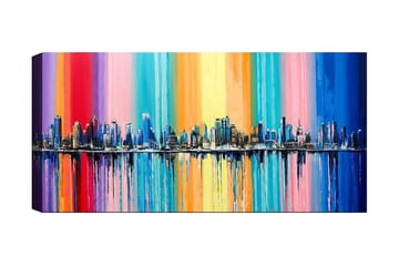 Canvastavla YTY Abstract & Fractals Flerfärgad - 120x50 cm - Inredning - Tavlor & posters - Canvastavla