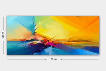 Canvastavla YTY Abstract & Fractals Flerfärgad - 120x50 cm - Inredning - Tavlor & posters - Canvastavla