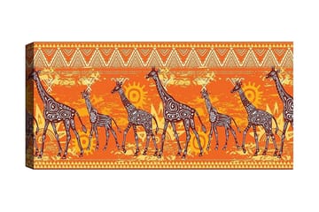 Canvastavla YTY Animals Flerfärgad - 120x50 cm - Inredning - Tavlor & posters - Canvastavla