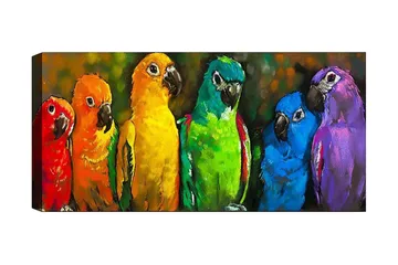 Canvastavla YTY Animals Flerfärgad - 120x50 cm - Inredning - Tavlor & posters - Canvastavla