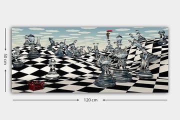 Canvastavla YTY Animals Flerfärgad - 120x50 cm - Inredning - Tavlor & posters - Canvastavla