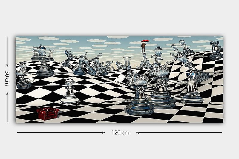 Canvastavla YTY Animals Flerfärgad - 120x50 cm - Inredning - Tavlor & posters - Canvastavla