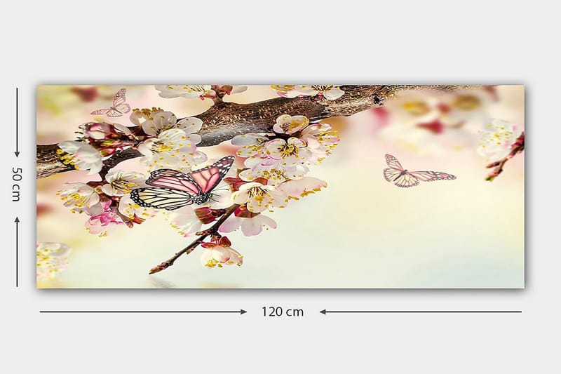 Canvastavla YTY Animals Flerfärgad - 120x50 cm - Inredning - Tavlor & posters - Canvastavla