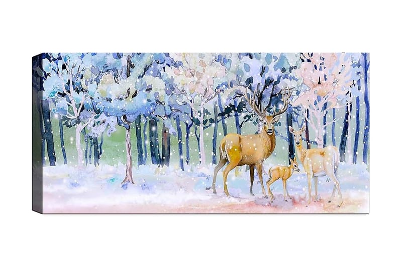 Canvastavla YTY Animals Flerfärgad - 120x50 cm - Inredning - Tavlor & posters - Canvastavla