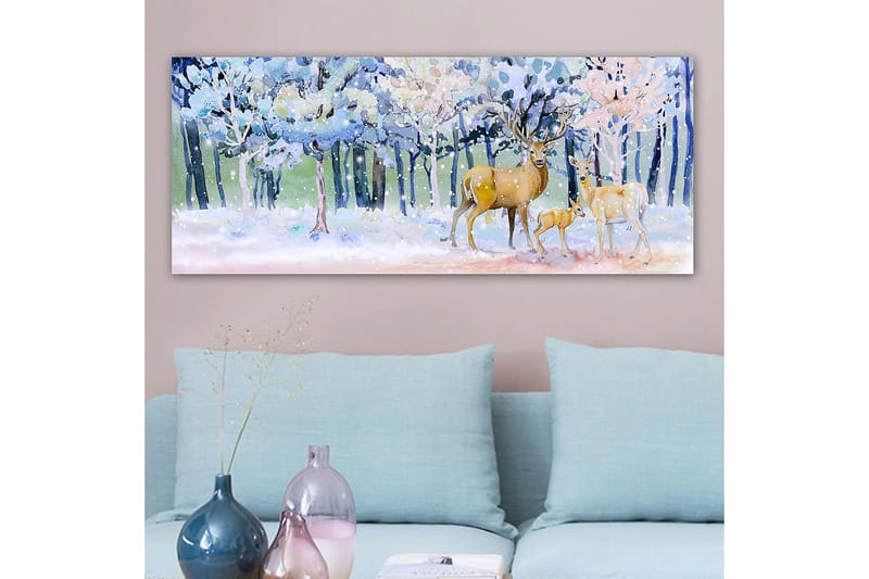 Canvastavla YTY Animals Flerfärgad - 120x50 cm - Inredning - Tavlor & posters - Canvastavla