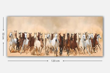 Canvastavla YTY Animals Flerfärgad - 120x50 cm - Inredning - Tavlor & posters - Canvastavla