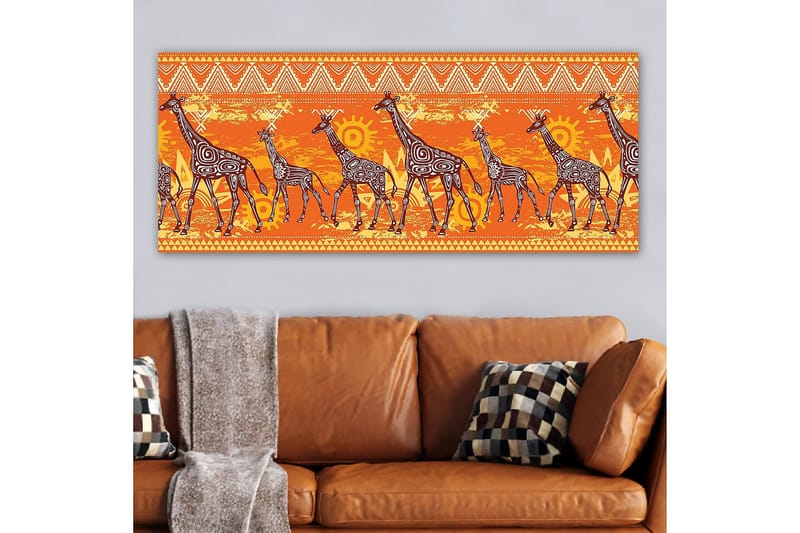 Canvastavla YTY Animals Flerfärgad - 120x50 cm - Inredning - Tavlor & posters - Canvastavla