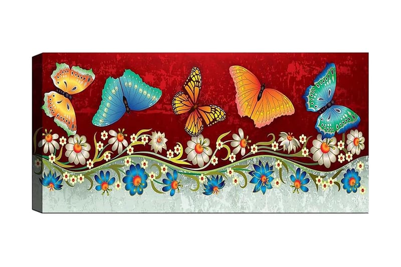 Canvastavla YTY Animals Flerfärgad - 120x50 cm - Inredning - Tavlor & posters - Canvastavla