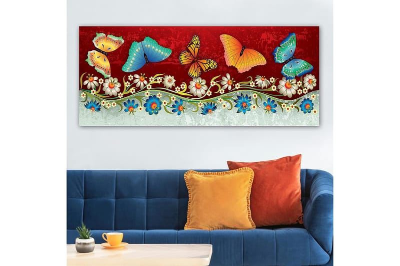 Canvastavla YTY Animals Flerfärgad - 120x50 cm - Inredning - Tavlor & posters - Canvastavla