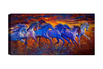 Canvastavla YTY Animals Flerfärgad - 120x50 cm - Inredning - Tavlor & posters - Canvastavla
