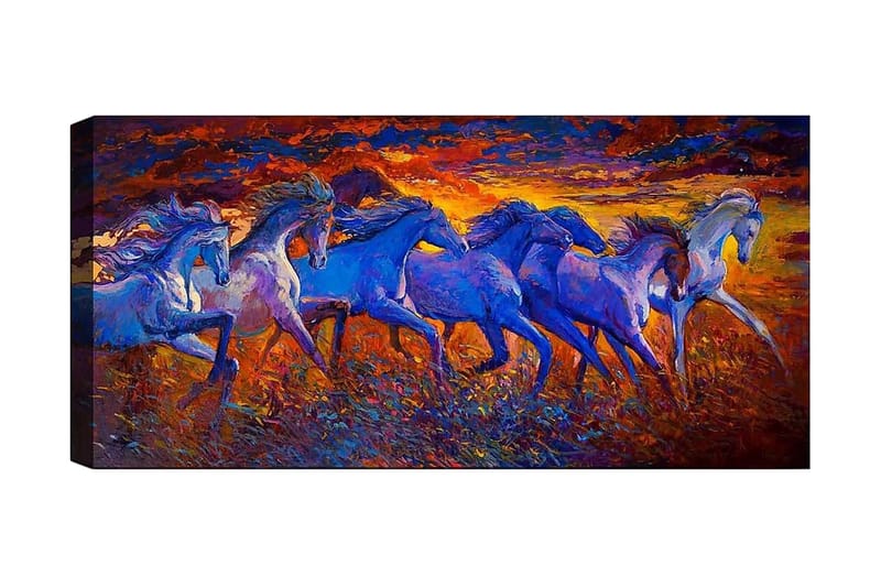 Canvastavla YTY Animals Flerfärgad - 120x50 cm - Inredning - Tavlor & posters - Canvastavla
