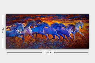 Canvastavla YTY Animals Flerfärgad - 120x50 cm - Inredning - Tavlor & posters - Canvastavla