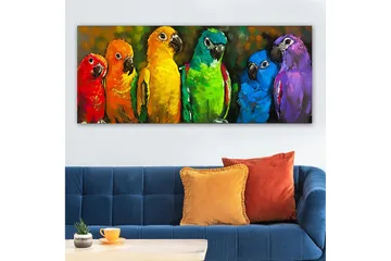 Canvastavla YTY Animals Flerfärgad - 120x50 cm - Inredning - Tavlor & posters - Canvastavla