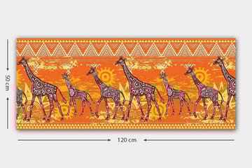 Canvastavla YTY Animals Flerfärgad - 120x50 cm - Inredning - Tavlor & posters - Canvastavla