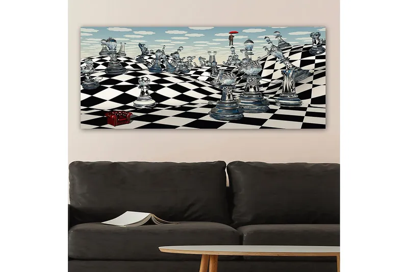Canvastavla YTY Animals Flerfärgad - 120x50 cm - Inredning - Tavlor & posters - Canvastavla