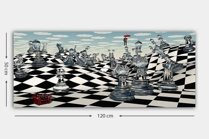 Canvastavla YTY Animals Flerfärgad - 120x50 cm - Inredning - Tavlor & posters - Canvastavla