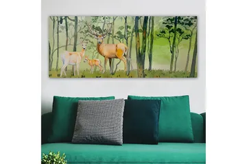 Canvastavla YTY Animals Flerfärgad - 120x50 cm - Inredning - Tavlor & posters - Canvastavla