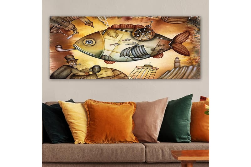 Canvastavla YTY Animals Flerfärgad - 120x50 cm - Inredning - Tavlor & posters - Canvastavla