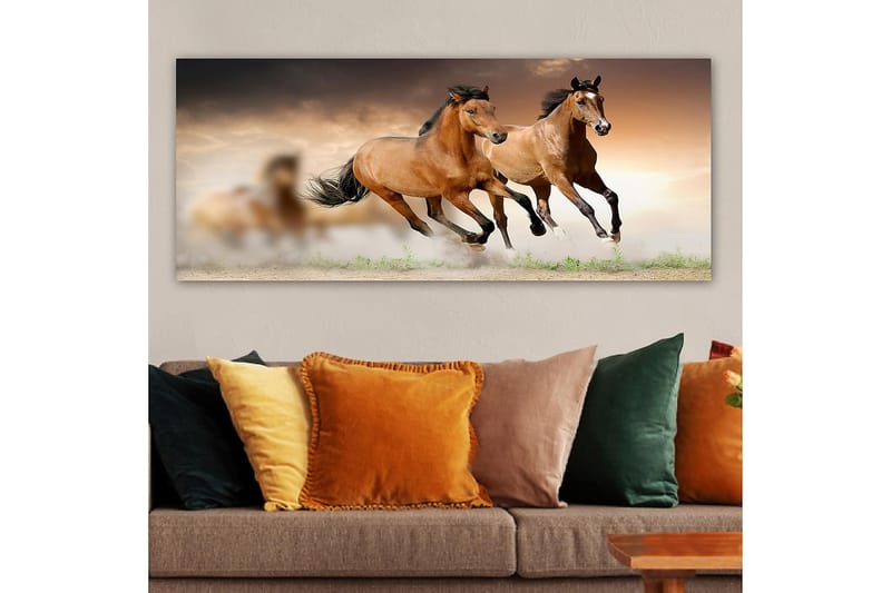 Canvastavla YTY Animals Flerfärgad - 120x50 cm - Inredning - Tavlor & posters - Canvastavla