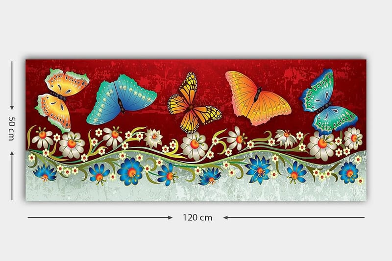 Canvastavla YTY Animals Flerfärgad - 120x50 cm - Inredning - Tavlor & posters - Canvastavla