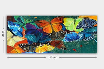Canvastavla YTY Animals Flerfärgad - 120x50 cm - Inredning - Tavlor & posters - Canvastavla