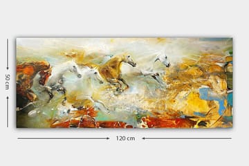 Canvastavla YTY Animals Flerfärgad - 120x50 cm - Inredning - Tavlor & posters - Canvastavla