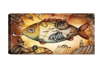 Canvastavla YTY Animals Flerfärgad - 120x50 cm - Inredning - Tavlor & posters - Canvastavla