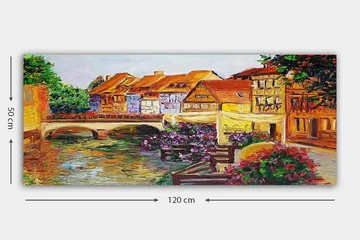 Canvastavla YTY Buildings & Cityscapes Flerfärgad - 120x50 cm - Inredning - Tavlor & posters - Canvastavla