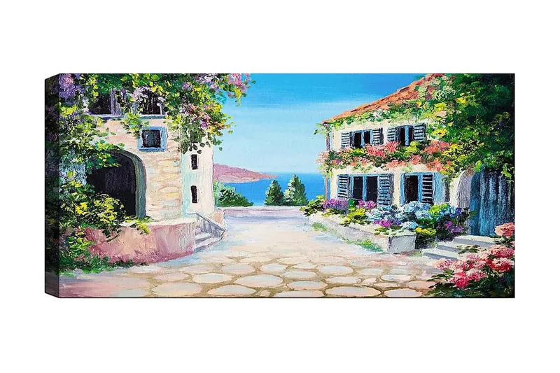 Canvastavla YTY Buildings & Cityscapes Flerfärgad, 120x50 cm