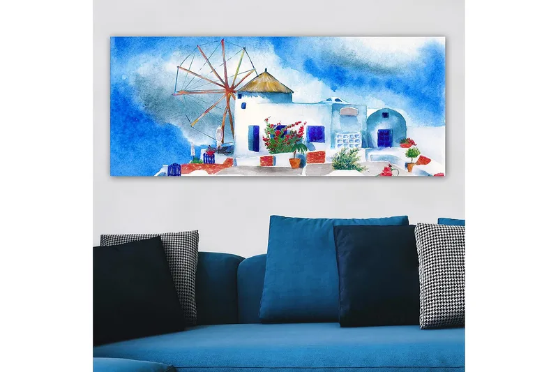 Canvastavla YTY Buildings & Cityscapes Flerfärgad - 120x50 cm - Inredning - Tavlor & posters - Canvastavla