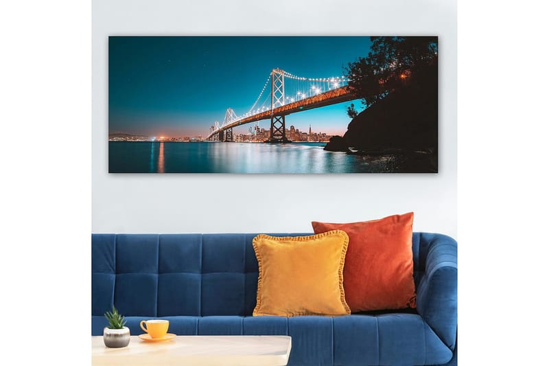 Canvastavla YTY Buildings & Cityscapes Flerfärgad - 120x50 cm - Inredning - Tavlor & posters - Canvastavla