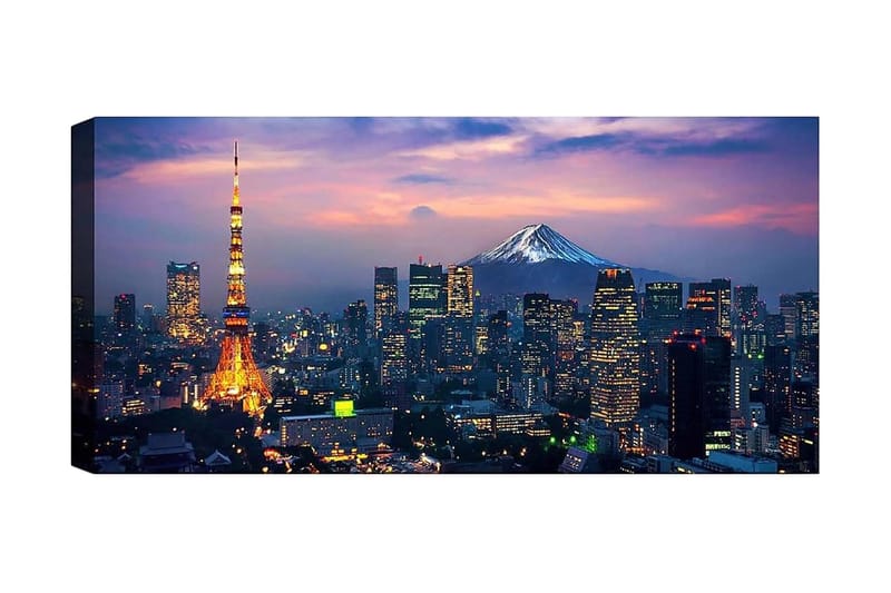 Canvastavla YTY Buildings & Cityscapes Flerfärgad, 120x50 cm