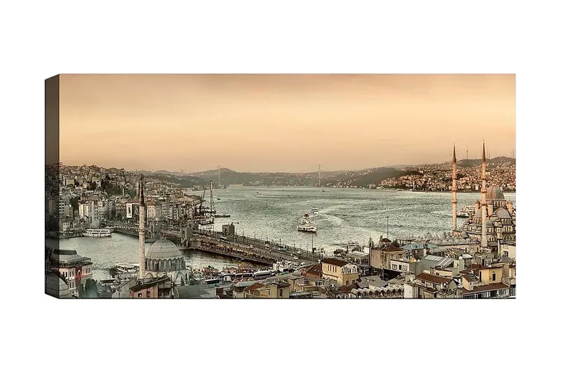 Canvastavla YTY Buildings & Cityscapes Flerfärgad - 120x50 cm - Inredning - Tavlor & posters - Canvastavla