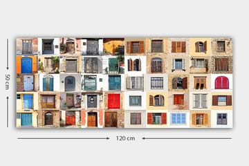 Canvastavla YTY Buildings & Cityscapes Flerfärgad - 120x50 cm - Inredning - Tavlor & posters - Canvastavla