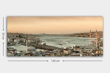 Canvastavla YTY Buildings & Cityscapes Flerfärgad - 120x50 cm - Inredning - Tavlor & posters - Canvastavla