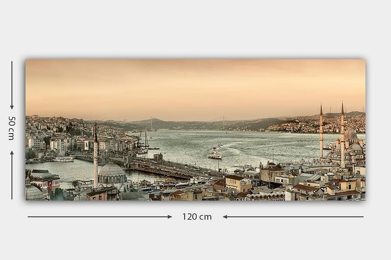 Canvastavla YTY Buildings & Cityscapes Flerfärgad - 120x50 cm - Inredning - Tavlor & posters - Canvastavla