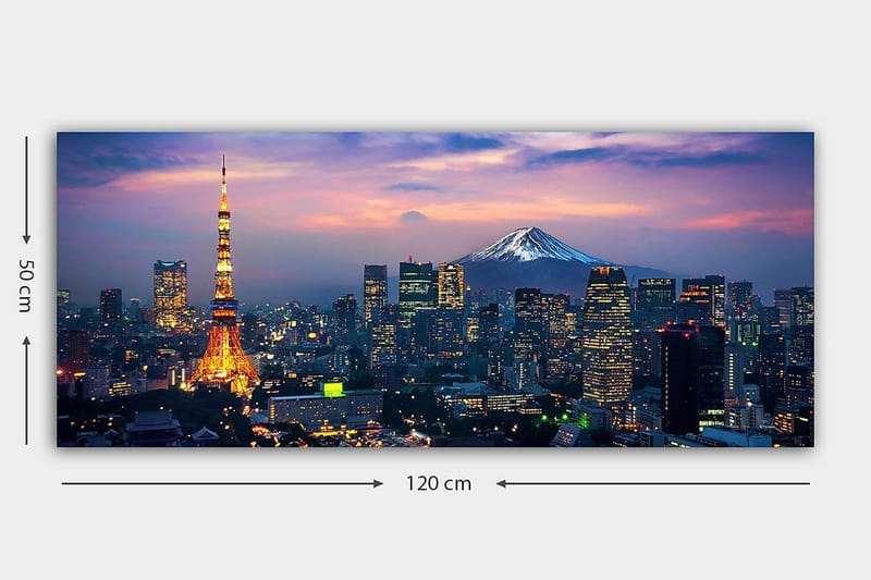 Canvastavla YTY Buildings & Cityscapes Flerfärgad - 120x50 cm - Inredning - Tavlor & posters - Canvastavla